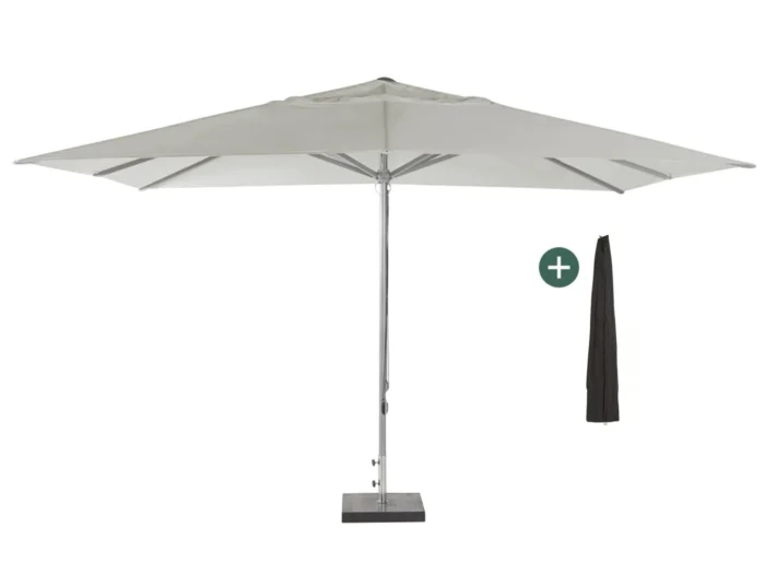 Shadowline Cuba parasol 400x300cm - Wit