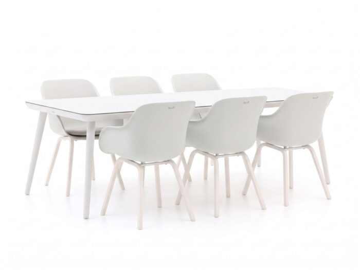 Hartman tuinmeubelen Le Soleil Element/Sophie Studio 240cm dining tuinset 7-delig – Wit