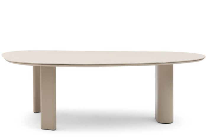 Coco Weave dining tuintafel 240 x 120 cm – Taupe-naturel-bruin