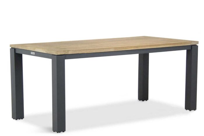 Lifestyle Garden Furniture Veneto dining tuintafel 180 x 90 cm – Grijs-antraciet