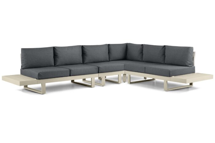 Lifestyle Garden Furniture Lorenzo hoek loungeset 6-delig – Taupe-naturel-bruin