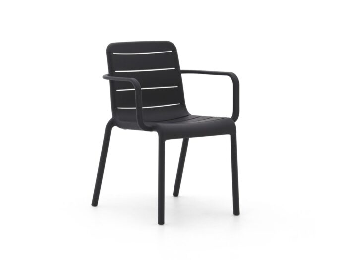 Forza Furniture Forza Narni dining tuinstoel stapelbaar Laagste prijsgarantie! – Grijs
