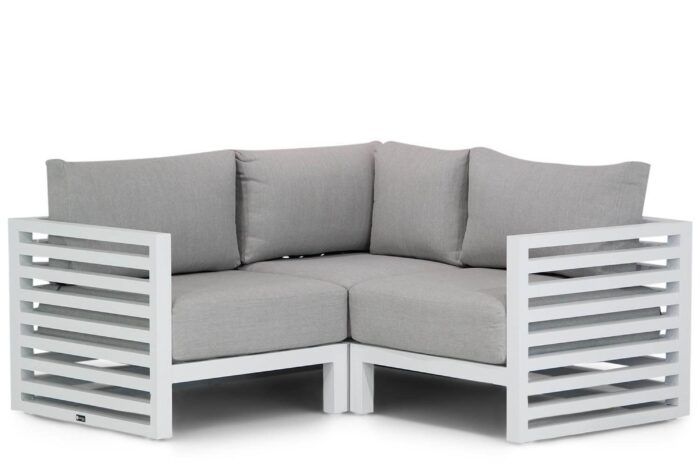 Santika Furniture Jaya hoek loungeset 3-delig – Wit