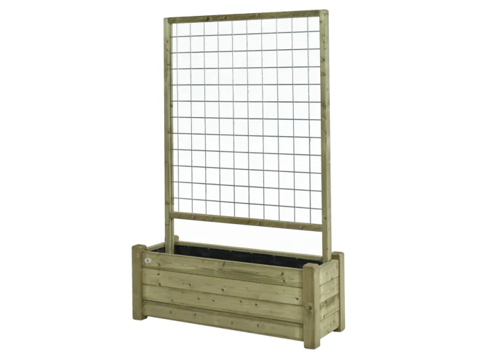 Talen buitenmeubelen Bloembak met rek 40x120 cm bloempot