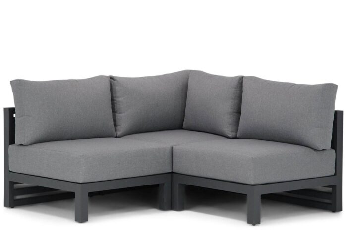 Santika Furniture Jaya hoek loungeset 3-delig – Grijs-antraciet