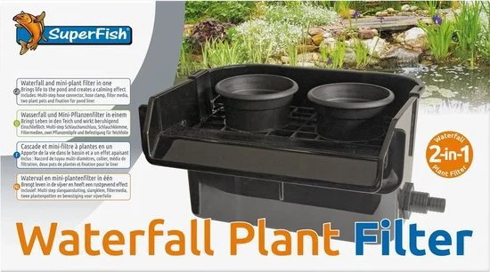 Aquadistri Waterfall plant filter - zwart