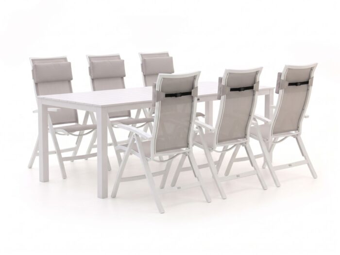 Bellagio tuinmeubelen Bellagio Lugo/Menzano 220cm dining tuinset 7-delig verstelbaar Laagste prijsgarantie!