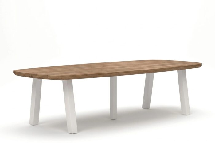 Lifestyle Garden Furniture Falcon/Glasgow dining tuintafel 300 x 100 cm white – Wit