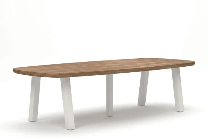 Lifestyle Garden Furniture Falcon/Glasgow dining tuintafel 300 x 100 cm white - Wit