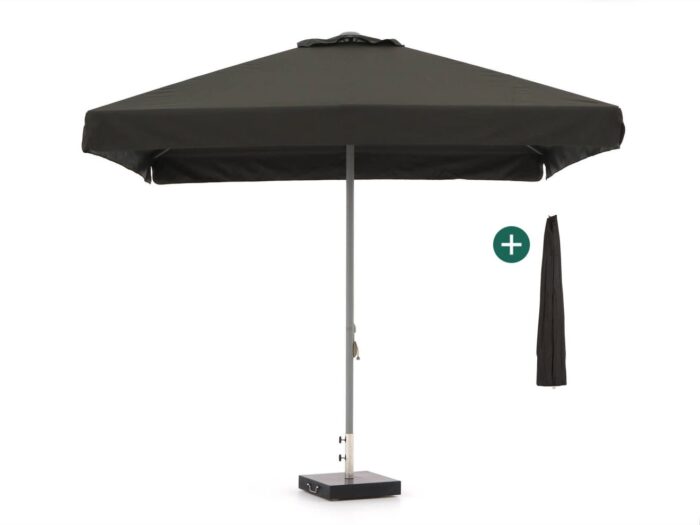Shadowline Bonaire parasol 300x300cm Laagste prijsgarantie! – Zwart