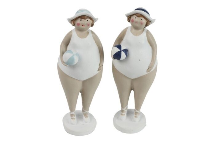 Decostar Dame Gerlinde kunststof 5.2×5.2×15 cm veelkleurig a2 1 stuk Countryfield