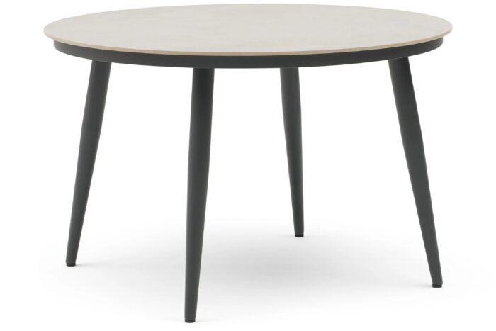 Coco Vienna dining tuintafel 120 cm rond – Grijs-antraciet