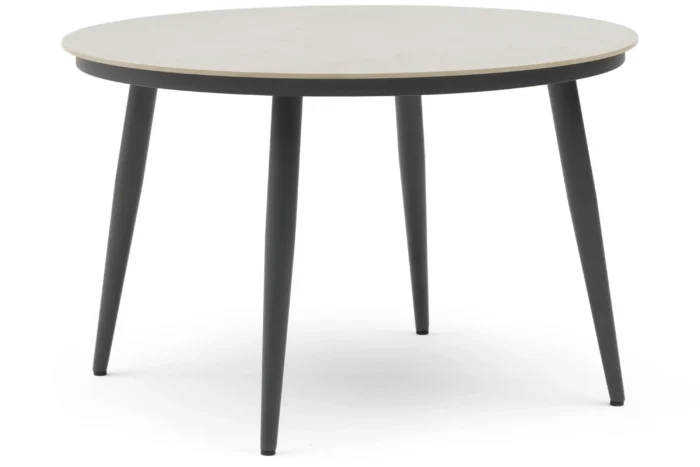 Coco Vienna dining tuintafel 120 cm rond - Grijs-antraciet