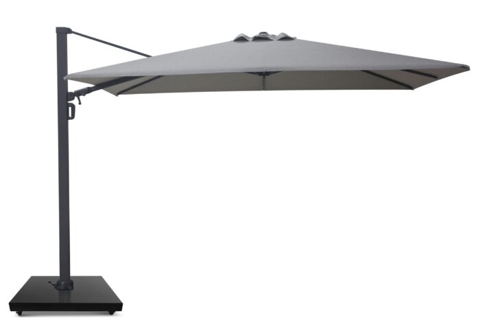 Camello Luna zweefparasol 2.6×3.5m Concrete (excl. voet) – Grijs-antraciet
