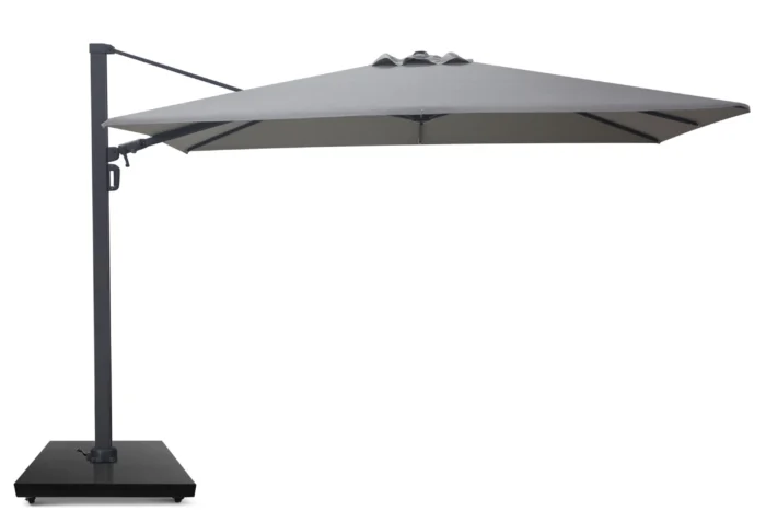 Camello Luna zweefparasol 2.6x3.5m Concrete (excl. voet) - Grijs-antraciet