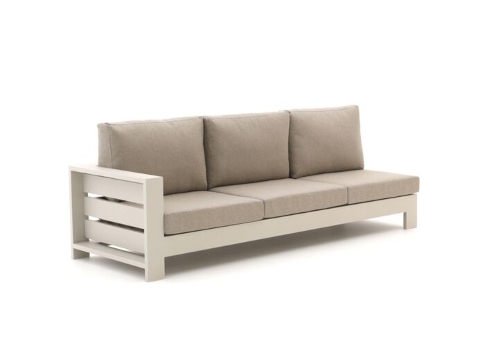 Bellagio tuinmeubelen Bellagio Avolo lounge tuinbank 3-zits rechterarm 253cm Laagste prijsgarantie! – Taupe