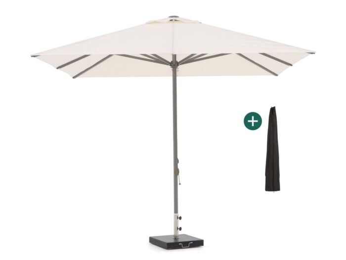 Shadowline Cuba parasol 350x350cm Laagste prijsgarantie! – Wit
