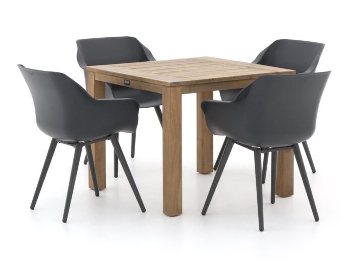 Hartman tuinmeubelen Hartman Sophie Studio/ROUGH-S 90cm dining tuinset 5-delig Laagste prijsgarantie! – Bruin