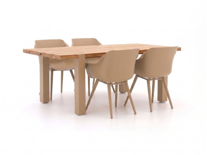 Hartman tuinmeubelen Hartman Sophie Studio/Almeria 200cm dining tuinset 5-delig Laagste prijsgarantie! – Taupe