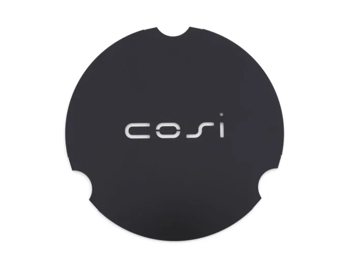 Cosi Coverplate t.b.v. Round glass set size L - Zwart