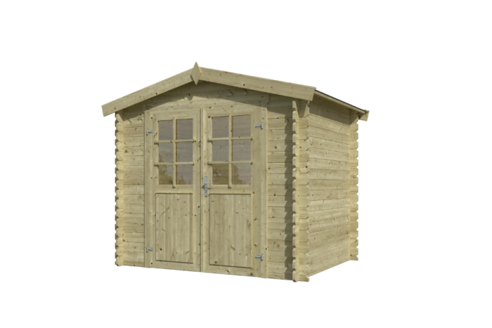 Outdoor life Blokhut Ingo 230×175 Olijfgroen Geimpregneerd – hout
