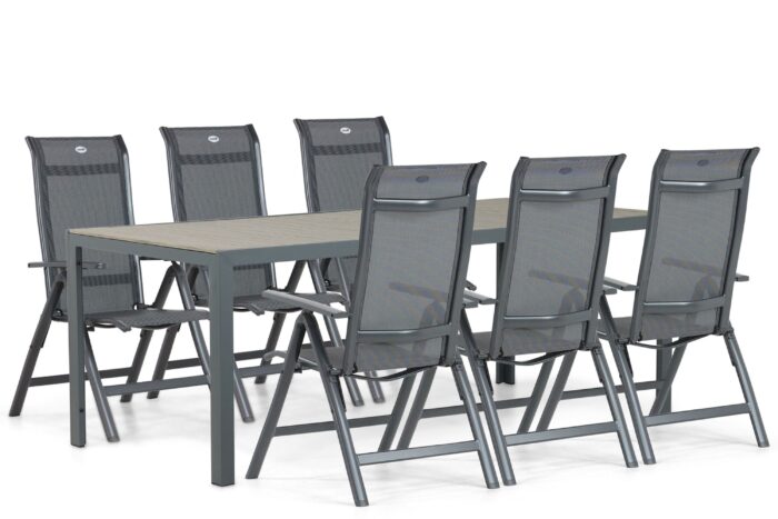 Hartman Alice/Solare 200 cm dining tuinset 7-delig – Grijs-antraciet
