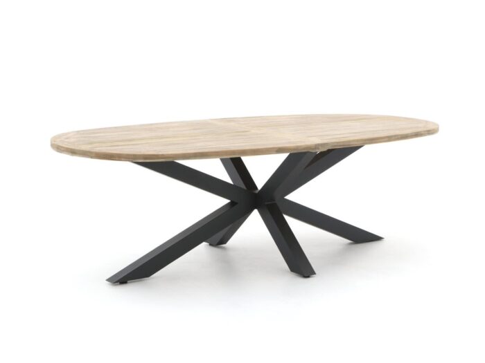 ROUGH Furniture ROUGH-Y Ellips dining tuintafel 240x120cm Laagste prijsgarantie! – Grijs