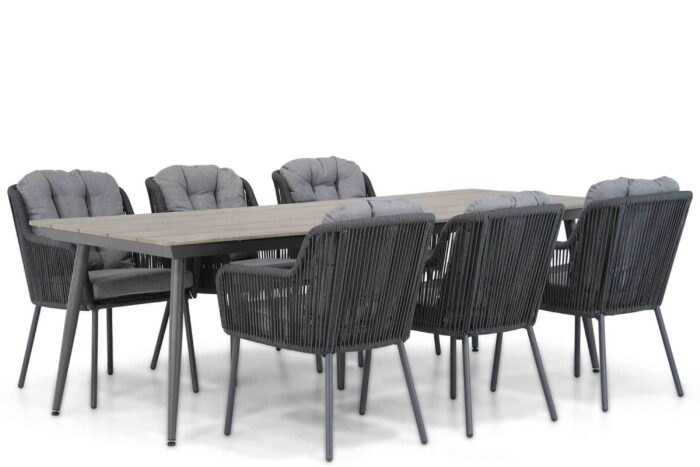 Santika Furniture Tendenza/Matale 240 cm dining tuinset 7-delig – Grijs-antraciet