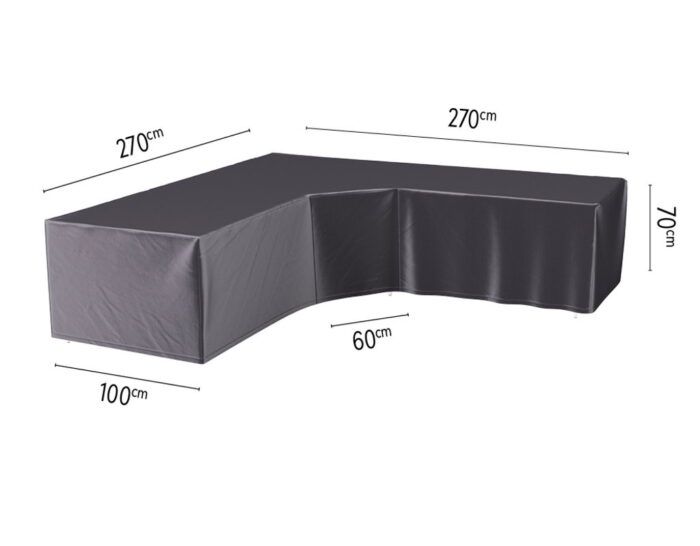 Aerocover Hoes loungeset hoek trapeze 270 x 270 x 100 x 70 cm – grijs