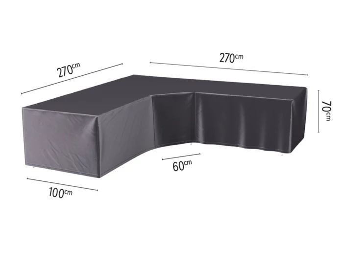 Aerocover Hoes loungeset hoek trapeze 270 x 270 x 100 x 70 cm - grijs
