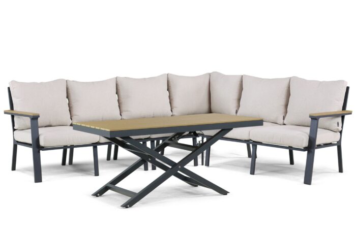 Lifestyle Garden Furniture Santiago hoek loungeset 5-delig – Grijs-antraciet