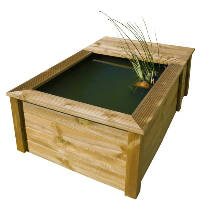 Ubbink Quadro wood III set houten FSC frame met PVC folie en filterkast - naturel