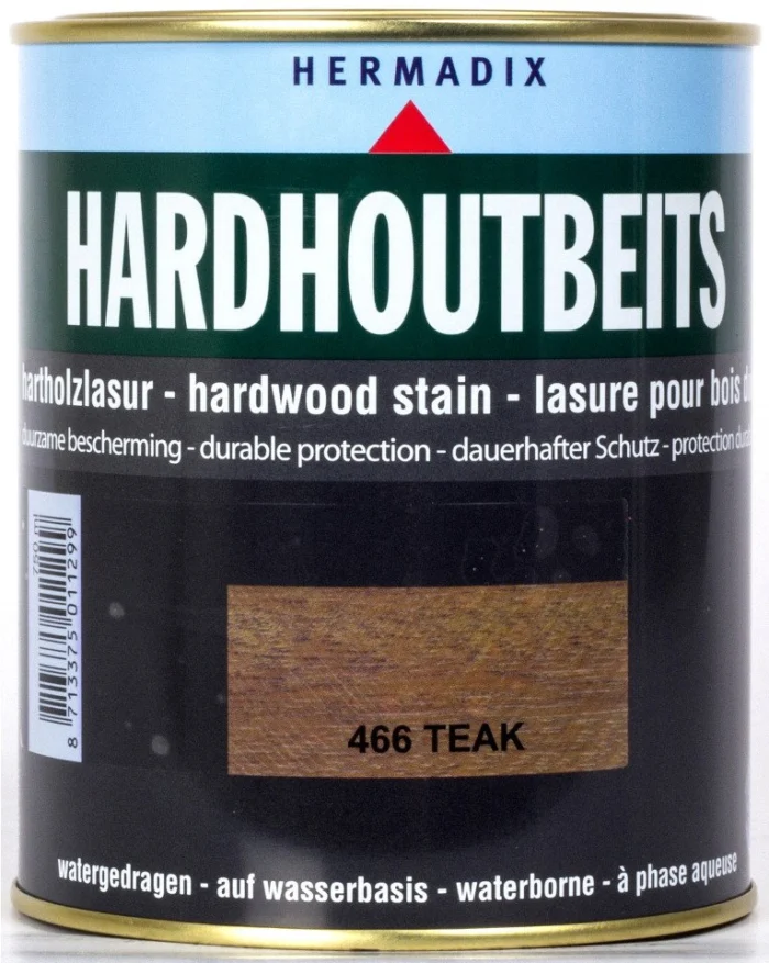 Hermadix Hardhoutbeits 466 teak 750 ml - hout