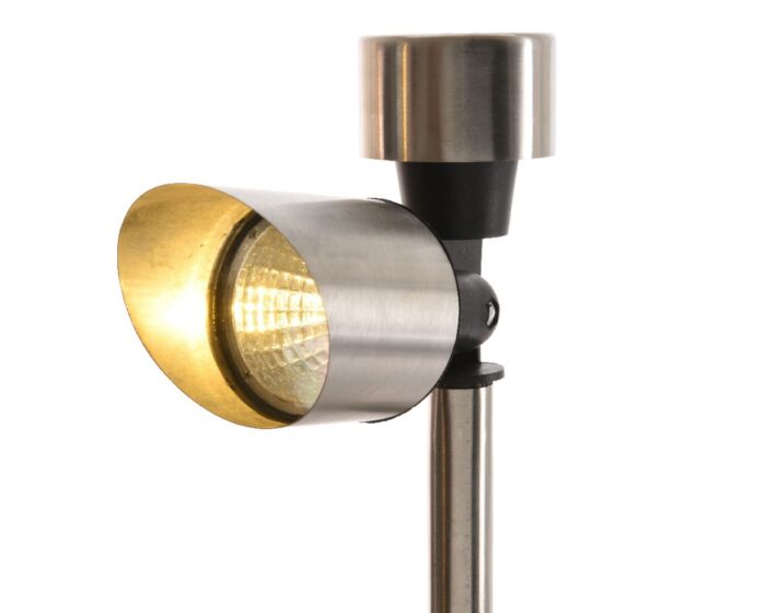 Lumineo LED solar spot rvs d4.7h23.5 cm1l – wit