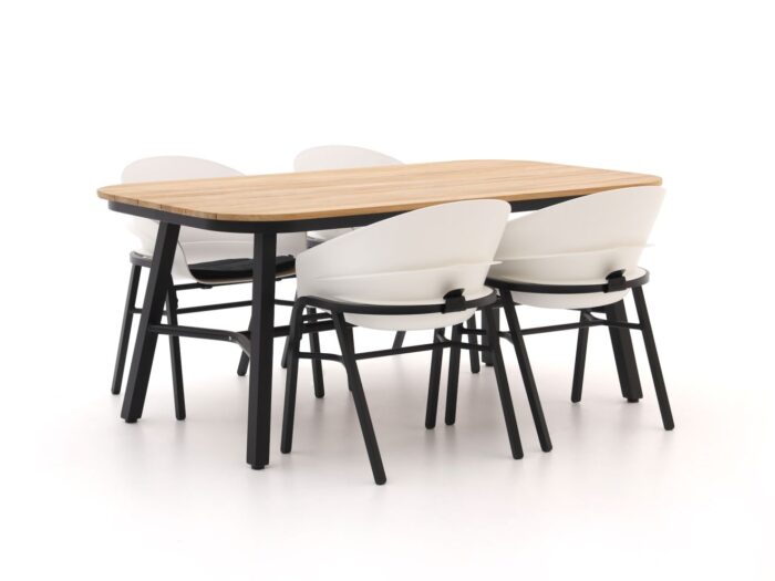 Hartman tuinmeubelen Hartman Tubb dining tuinset 185cm 5-delig verstelbaar Laagste prijsgarantie! – Wit