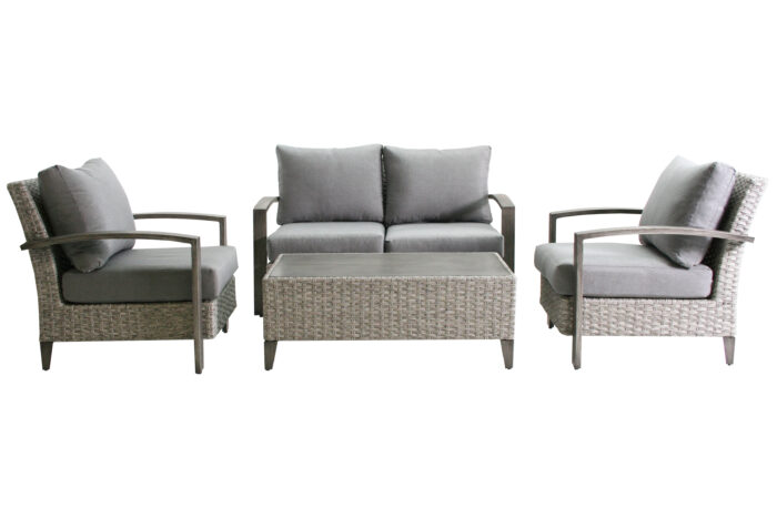 Aluminium loungeset Bradley 4 personen