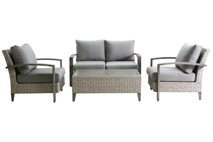 Aluminium loungeset Bradley 4 personen