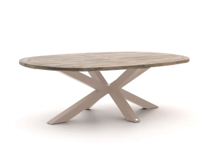 ROUGH Furniture ROUGH-Y Ellips low dining tuintafel 240x120cm - Taupe