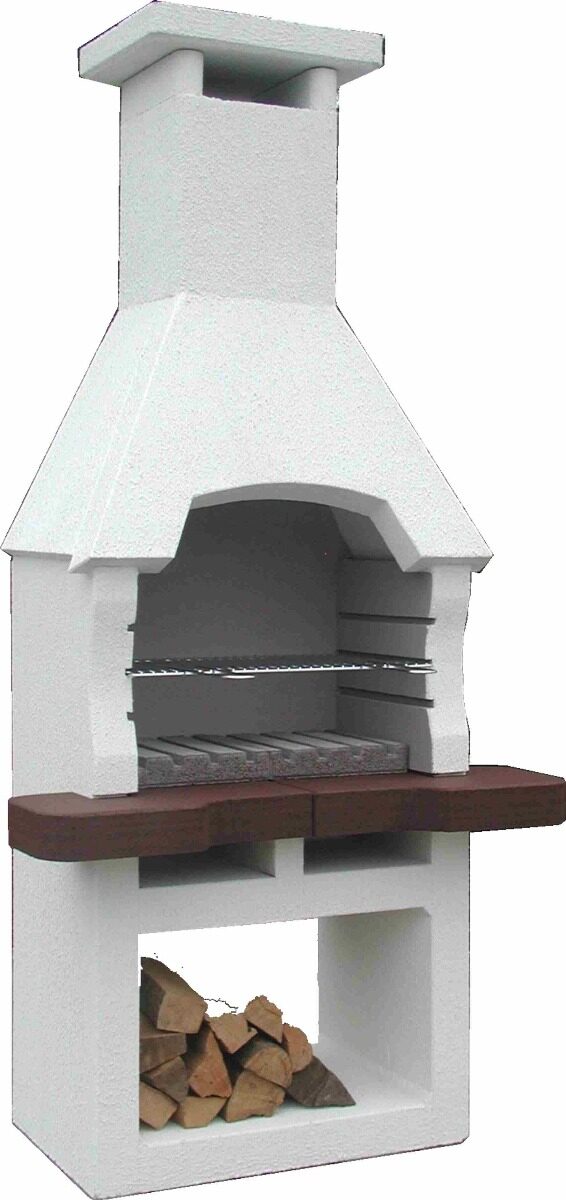 Barbecue beton houtskool bbq nr. 9 (195x93x60cm/300kg)
