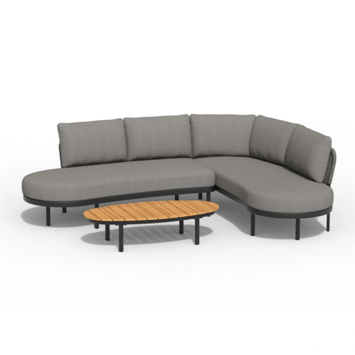 Tierra outdoor Fumanu Hoek Loungeset Charcoal