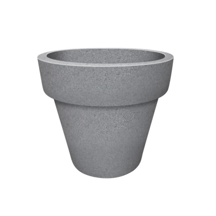 Prestige Kauri grote ronde 250L grijze plantenbak bloempot – grijs