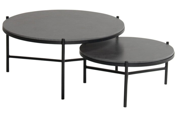 Hartman Carson koffietafel zwart dia. 82 H 38 cm
