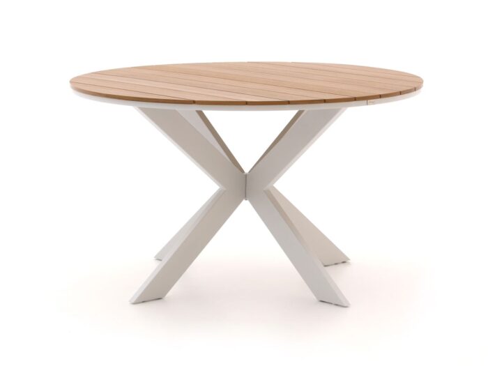 Bellagio tuinmeubelen Fidenza dining tuintafel ø126cm - Wit
