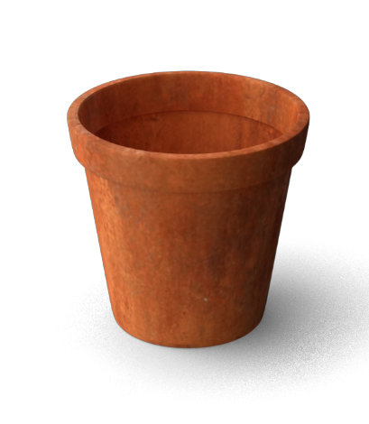 Geroba Vora conische plantenbakken Cortenstaal 600 x 400 mm – oranje