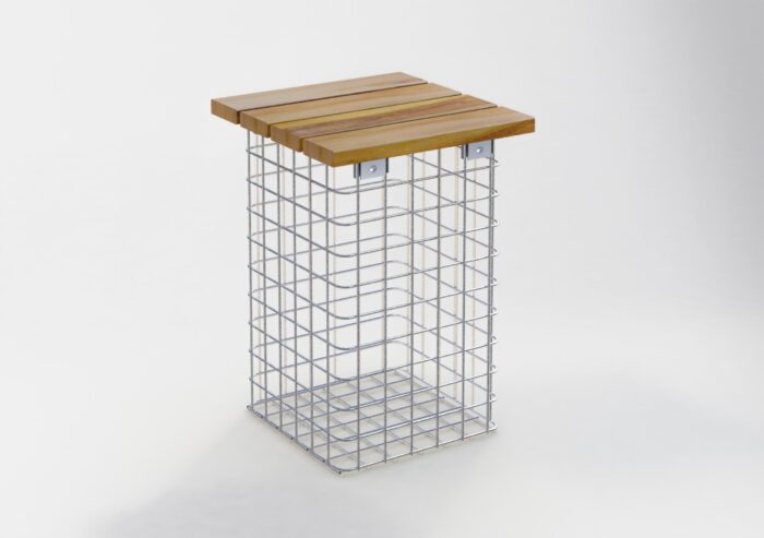 Gabiona Deutschland Thermisch verzinkt krukje MW 5 x 5 cm, TEAK