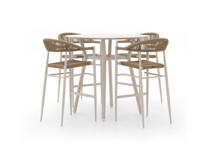 Manifesto Furniture Belpasso/Tritoni ø110cm barset 5-delig – Taupe