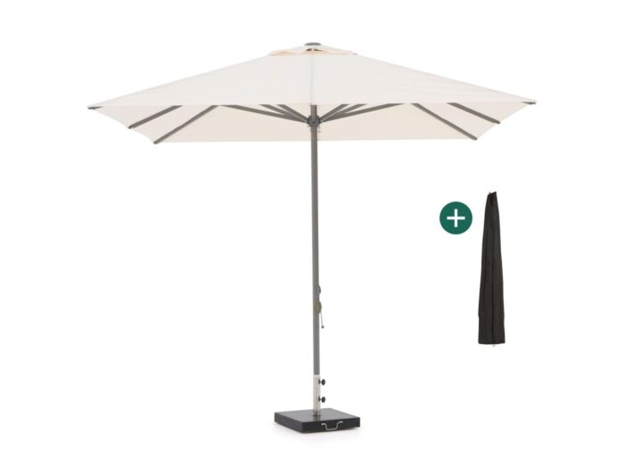 Shadowline Cuba parasol 300x300cm Laagste prijsgarantie! – Wit