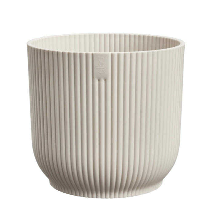 Elho Vibes fold rond mini 7 cm linnen wit bloempot