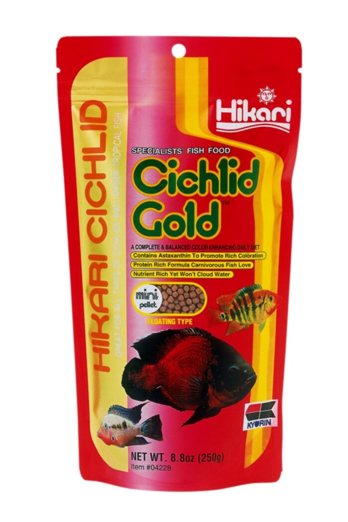 Hikari Cichlid Gold Mini 250 Gr vissenvoer – geel