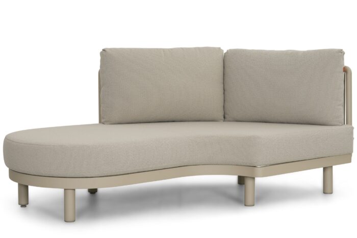 Santika Furniture Nanda Chaisse Longue rechts – Zand/Beige